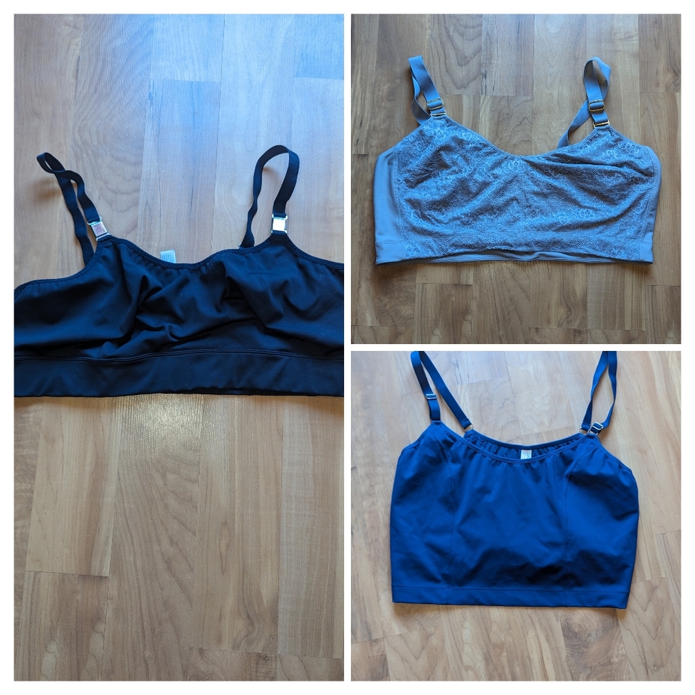 Davin & Adley 2X Nursing Bras Set of 3